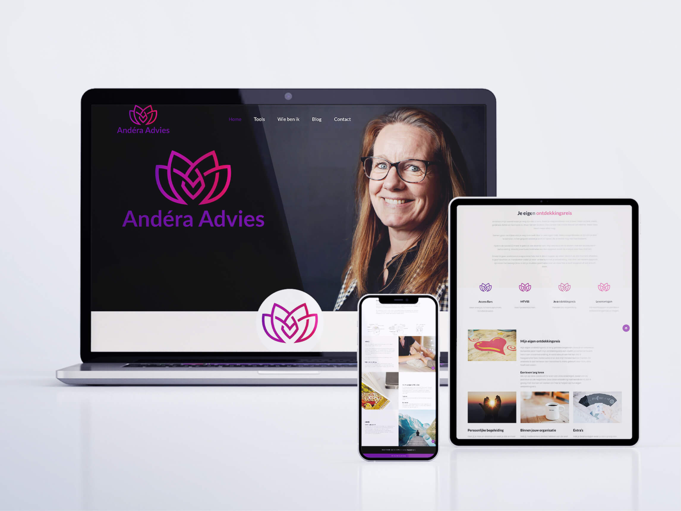 website ontwerp voor andera advies